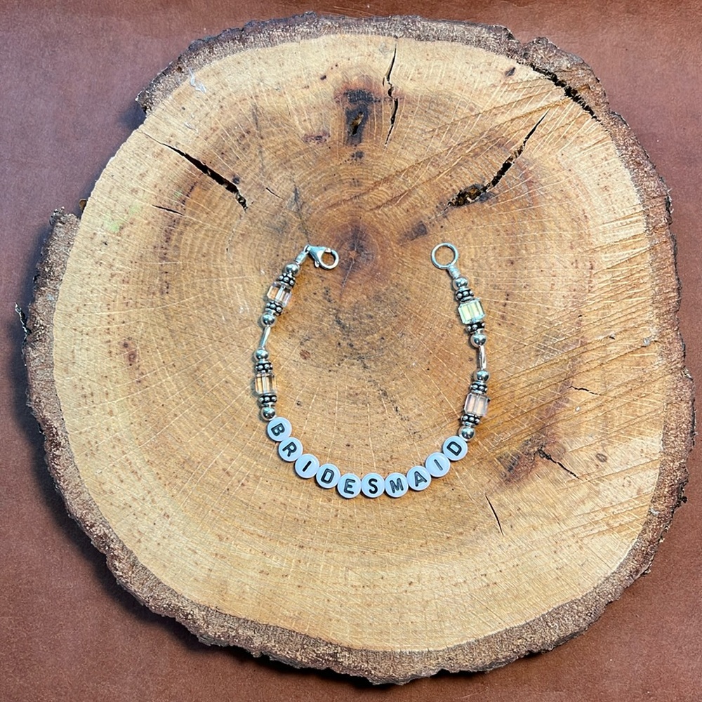 Bridesmaid “friendship” bracelet